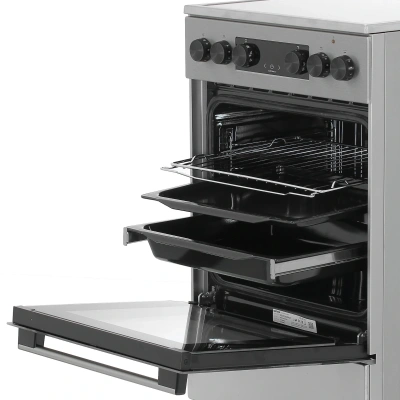 Плита Электрическая Gorenje GEC5C40XAOT серый стеклокерамика (без крышки)