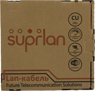 Кабель сетевой информационный Suprlan Median 01-1033-1 кат.5E FTP 4 пары 24AWG PVC внутренний 305м серый