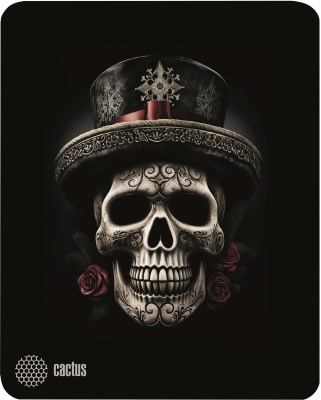 Коврик для мыши Cactus Scull рисунок 250x200x3мм (CS-MP-D05S)