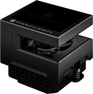 Система водяного охлаждения Thermalright Stream Vision 360 нет подсветки Soc-AM5/AM4/1200/1700/1851 черный 4-pin 31.4dB Al LCD Ret (S-VISION-360-BL)