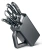 Набор ножей кухон. Victorinox Grand Maitre Cutlery Block 7.7243.6 (7.7243.6) компл.:6предм. с подставкой черный подар.коробка