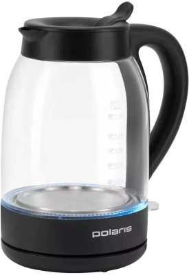 Чайник электрический Polaris PWK 1797CGL 1.8л. 2200Вт черный корпус: стекло/пластик