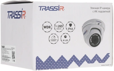 Камера видеонаблюдения IP Trassir TR-D4S5 2.8-2.8мм цв. корп.:белый