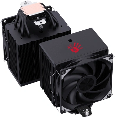 Устройство охлаждения(кулер) Bloody AC-13 Soc-AM5/AM4/1200/1700/1851 черный 4-pin 14-26dB Al+Cu 250W 651gr Ret (AC-13-250-BK)