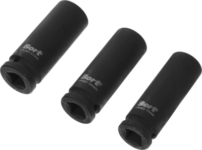 Набор головок Bort BTK-3M 3 предмета (жесткий кейс)