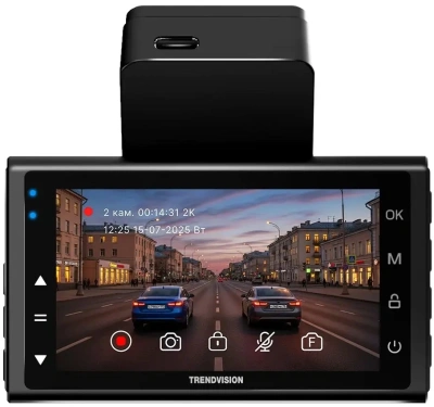 Видеорегистратор TrendVision Online Air 4G черный 1080x1920 1080p 160гр. GPS Allwinner V853
