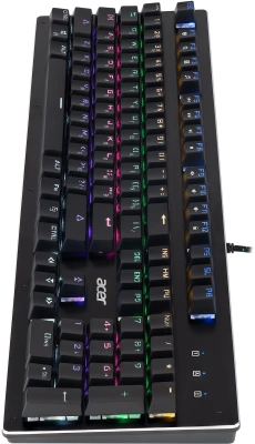 Клавиатура Acer OKW127 механическая черный USB Multimedia for gamer LED (ZL.KBDEE.00H) кабель 1.8м