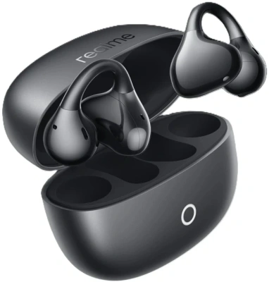 Гарнитура накладные Realme Buds Clip черный беспроводные bluetooth клипса (6941764477667)