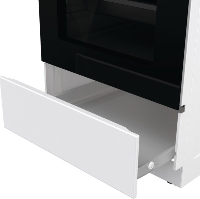 Плита Электрическая Gorenje GEC5B41WG белый стеклокерамика (без крышки)