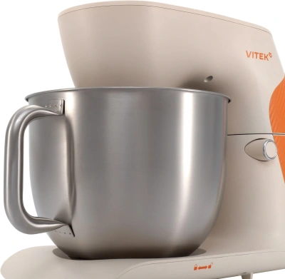 Миксер планетарный Vitek VT-PM0331 1800Вт кремовый/оранжевый