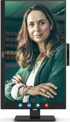 Монитор AOC 27" Pro Q27P3QW черный IPS LED 16:9 HDMI M/M Cam матовая HAS Piv 1000:1 350cd 178гр/178гр 2560x1440 75Hz DP QHD USB 6.6кг