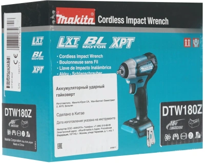 Гайковерт Makita DTW180Z аккум. патрон:квад.3/8"