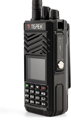 Рация Терек РК-322-DMR v.2024 3000кан. аккум. сигн.Цифровой/Аналоговый черный