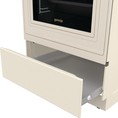 Плита Электрическая Gorenje GECS5B70CLI бежевый стеклокерамика (без крышки)