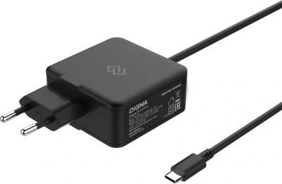Блок питания Digma DM-U65-GAN автоматический 65W 5V-20V 3.25A от бытовой электросети