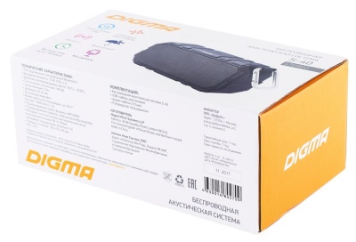 Колонка порт. Digma S-40 черный 10W 1.0 BT 2000mAh (SP4010B)