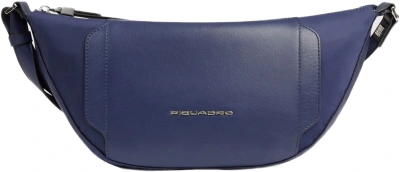 Сумка женская Piquadro Lyra CA6950W92T/BLU темно-синяя нейлон/натур.кожа