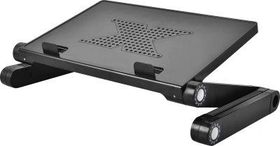 Стол для ноутбука Cactus CS-LS-T8-C черный 26x38см