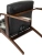 Кресло Бюрократ T-9928WALNUT-CF черный кожа на ножках дерево Кресло Бюрократ T-9928WALNUT-CF черный кожа на ножках дерево