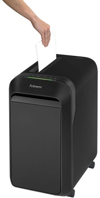 Шредер Fellowes PowerShred LX221 черный (секр.P-5) перекрестный 20лист. 30лтр. скрепки скобы пл.карты