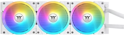 Система водяного охлаждения Thermaltake MAGFloe 360 Ultra Snow ARGB Soc-AM5/AM4/1200/1700/1851 белый 4-pin 30.6-32.5dB Al LCD 355W Ret (CL-W433-PL12SW-A)