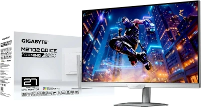 Монитор Gigabyte 27" M27Q2 QD ICE белый IPS LED 16:9 HDMI полуматовая HAS Piv 1000:1 350cd 178гр/178гр 2560x1440 200Hz DP 2K USB 5.91кг