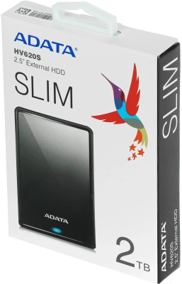 Жесткий диск A-Data USB3.1 2TB AHV620S-2TU31-CBK HV620S 2.5" черный