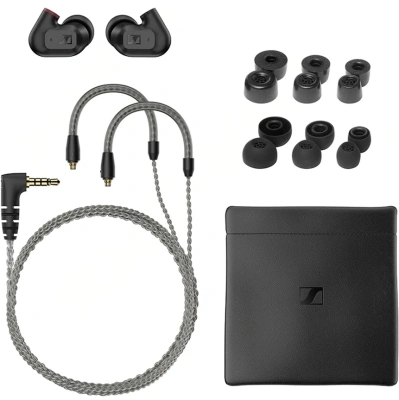 Наушники внутриканальные Sennheiser IE 200 1.2м черный проводные крепление за ухом (IE 200 BLACK)