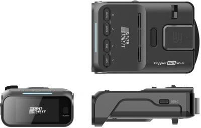 Радар-детектор Silverstone F1 Doppler Pro GPS приемник черный