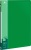 Папка с 20 прозр.вклад. Бюрократ -BPV20GRN A4 пластик 0.6мм торц.карм с бум. встав зеленый