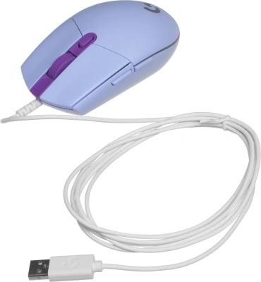 Мышь Logitech G102 LightSync сиреневый оптическая 8000dpi USB 6but (910-005857)
