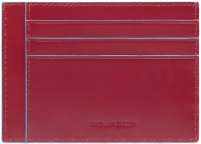 Чехол для кредитных карт Piquadro Blue Square PP2762B2R/R красный натур.кожа