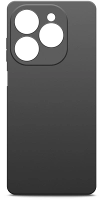 Чехол (клип-кейс) BoraSCO для Tecno Spark 20 Pro Silicone Case черный (72530)
