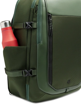 Рюкзак мужской Piquadro Lyss CA6929S143BM/VE зеленый тимьяновый полиэстер/натур.кожа