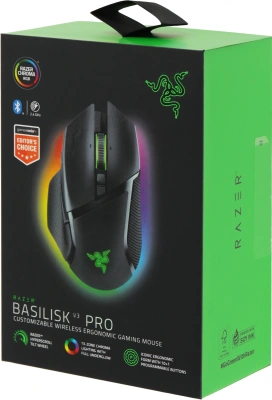 Мышь Razer Basilisk V3 Pro черный оптическая 30000dpi беспров. BT/Radio USB 11but (RZ01-04620100-R3G1)
