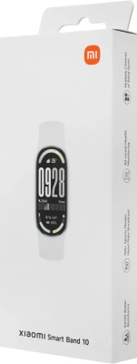 Фитнес-трекер Xiaomi Smart Band 10 AMOLED корп.:серебристый рем.:серый (BHR07PSGL)