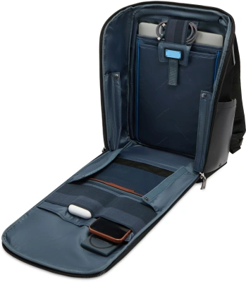 Рюкзак мужской Piquadro Oberon CA7279W150/N черный нейлон/натур.кожа