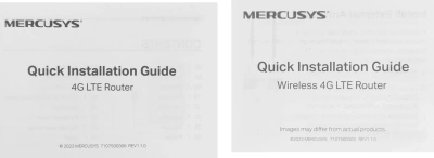 Роутер беспроводной Mercusys MB110-4G N300 10/100BASE-TX/4G cat. 4 белый