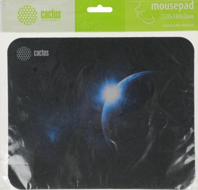 Коврик для мыши Cactus Space рисунок 220x180x2мм (CS-MP-P04XS)