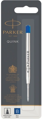 Стержень шариковый Parker QuinkFlow Z08 (1950365) B 1.2мм синие чернила блистер