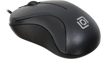 Мышь Оклик 115S черный оптическая 1200dpi USB для ноутбука 3but (711636)