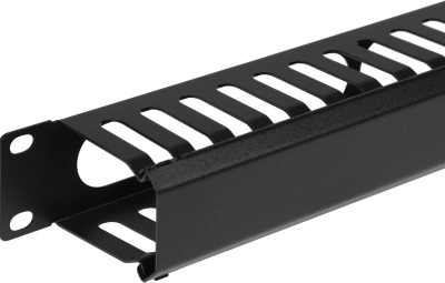 Кабельный органайзер горизонтальный Lanmaster TWT-ORG/CV24-1U односторонний пальцы 1U шир.:19"