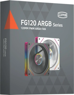 Вентилятор для корпуса PcCooler FG120R Reverse ARGB 120х120x25 черный 4-pin 28.4дБ (FG120R ARGB BK) Ret