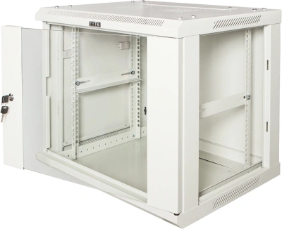 Шкаф коммутационный Lanmaster PRO (TWT-CBWPG-9U-6X8-GY) настенный 9U 600x800мм пер.дв.стекл 60кг серый 700мм 25.8кг 502мм IP20 металл