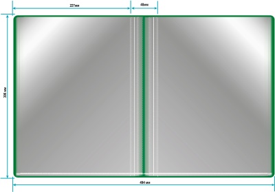 Папка с 80 прозр.вклад. Бюрократ -BPV80GRN A4 пластик 0.8мм торц.карм с бум. встав зеленый