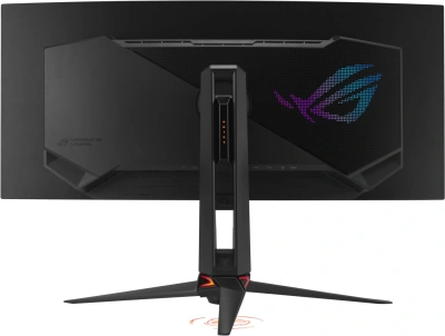 Монитор Asus 34" ROG Swift PG34WCDN черный QD OLED LED 21:9 HDMI матовая HAS Piv 1300cd 178гр/178гр 3440x1440 360Hz FreeSync Premium Pro DP Quad 2K (1440p) USB 8.3кг
