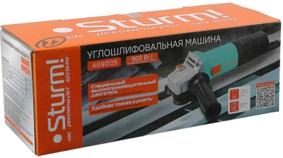 Углошлифовальная машина Sturm! AG90125 900Вт 10000об/мин рез.шпин.:M14 d=125мм