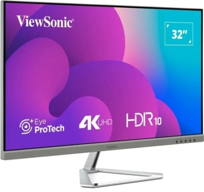 Монитор ViewSonic 31.5" VX3276-4K-MHD-2 серебристый VA LED 16:9 HDMI M/M матовая 350cd 178гр/178гр 3840x2160 60Hz DP 4K 6.9кг