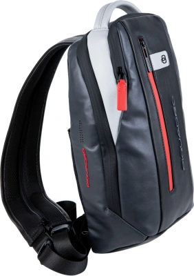 Рюкзак слинг Piquadro Urban CA6801UB00/GRN серый/черный натур.кожа