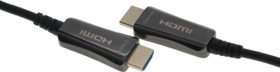 Кабель аудио-видео Digma HDMI 2.0 AOC HDMI (m)/HDMI (m) 50м. позолоч.конт. черный (BHP AOC 2.0-50)